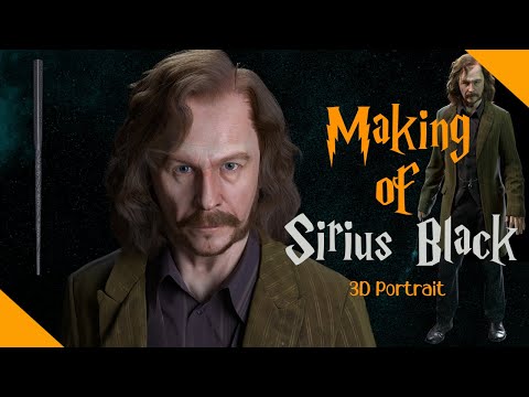 Making of Sirius Black| Gary Oldman Sirius Black | Harry Potter Sirius Black | Zbrush | Substance 3d